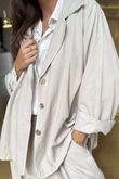 Cooper Needlecord Blazer Stone